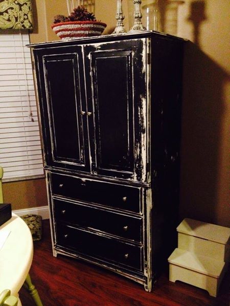 black armoire